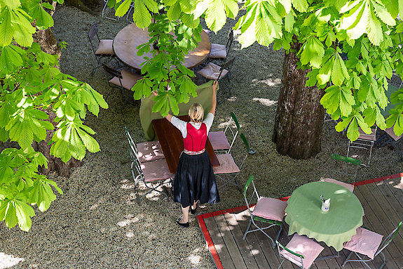 Urlaubstag im Biergarten ausklingen lassen